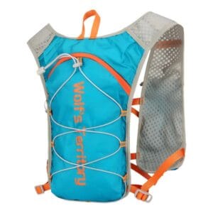Chaleco Hidratacion 4 Litros Mochila Trail Maraton Trekking Celeste