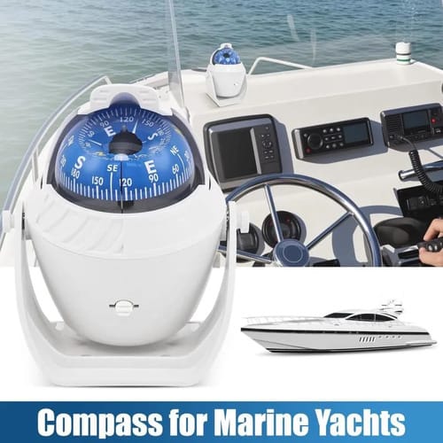 Compas Nautico Brujula Con Luz 12v Lancha Barco Negro - Image 6