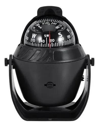 Compas Nautico Brujula Con Luz 12v Lancha Barco Negro - Image 10