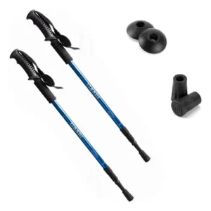 Par Bastones Genki Trekking Aluminio 2 Uds Antideslizantes