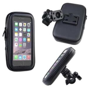 Funda Soporte Impermeable Anti Caida Moto Bici P Celulares Negro