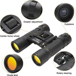Binoculares Genki Compactos 10x25mm 1025 Negro