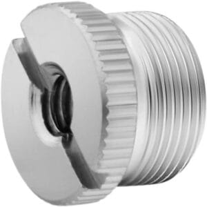 Adaptador Rosca Tuerca Metal Microfono Macho 5/8 Hembra 1/4