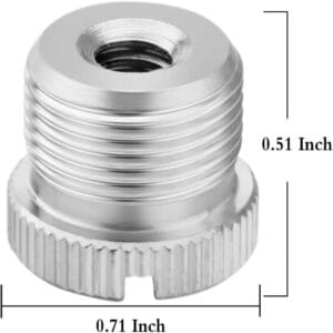 Adaptador Rosca Tuerca Metal Microfono Macho 5/8 Hembra 1/4