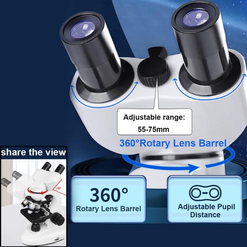 Microscopio Binocular 1000x