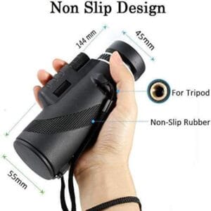 Monocular Genki 40x60 Lentes Multitratadas Negro