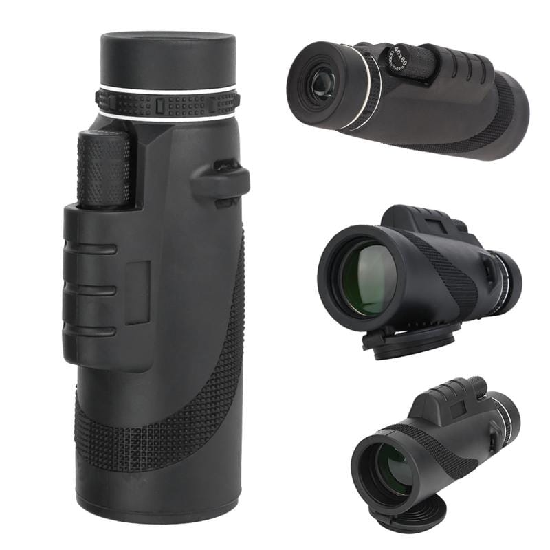 Monocular Genki 40x60 Lentes Multitratadas Negro