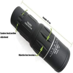Monocular Genki 16x52 Mm Con Estuche Negro