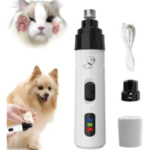 Lima Eléctrica Uñas Mascotas Silencioso Recargable Usb