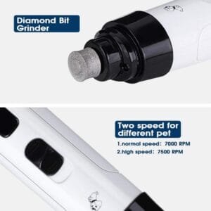 Lima Eléctrica Uñas Mascotas Silencioso Recargable Usb