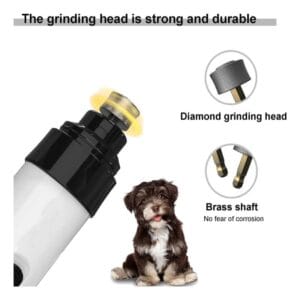 Lima Eléctrica Uñas Mascotas Silencioso Recargable Usb