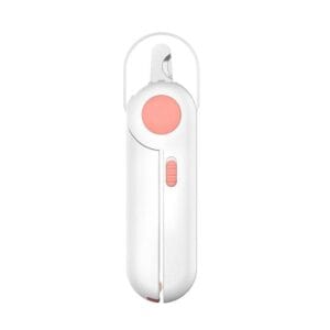 Alicate Corta Uñas Petgravity Perros Gatos Con Luz Rosa