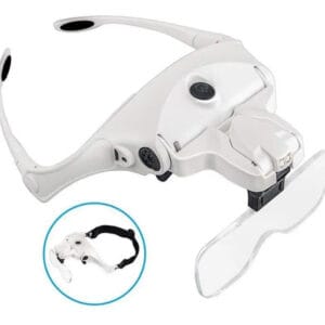 Lupa Manos Libres Vincha Recargable Usb Luz Led Hobbies
