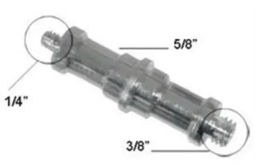 Espiga Tornillo Adaptador 1/4 A 3/8 Macho Fotografia Camara - Imagen 7