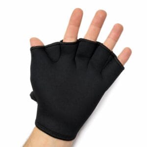 Manoplas Genki Natacion Neoprene 1.5mm Entrenamiento Negro S