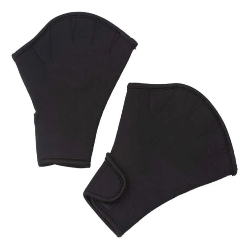 Manoplas Genki Natacion Neoprene 1.5mm Entrenamiento Negro L