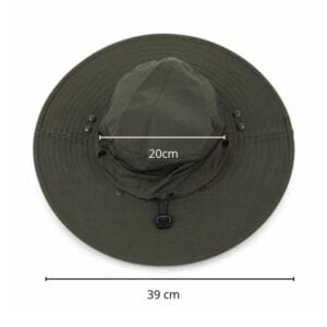 Gorro Solapas Montaña Desierto Genki Protección Sol Viento Verde Oscuro Único Lisa