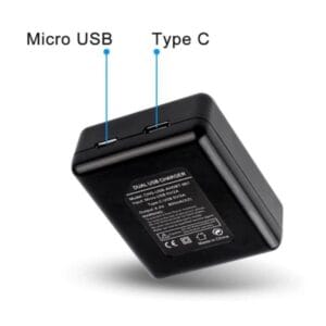 Cargador Baterias Dual Usb Para Gopro Hero 9 10 11 Y 12