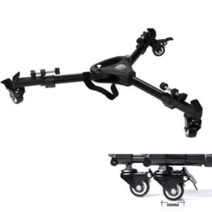 Dolly Profesional Jingmei 15 Kg Plegable P Trípode Negro