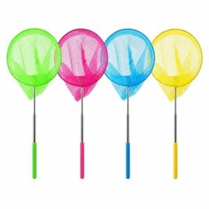 Red Mariposas Mojarra Pesca Extensible Niños Recreativo Azul Claro