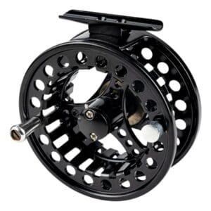 Reel Mosca Genki Fly Cast 5/6 Pesca Aluminio Large Arbor Negro Derecho/izquierdo