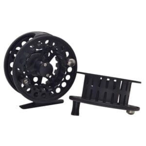 Reel Mosca Genki Fly Cast 5/6 Pesca Aluminio Large Arbor Negro Derecho/izquierdo