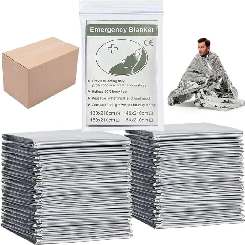 Manta Termica Emergencia X 24 Uds 210x130 Cm Supervivencia