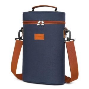 Bolso Matero Térmico Morral Equipo Porta Termo Para Mate Azul